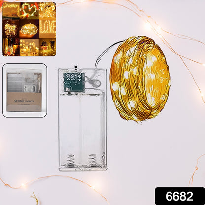 Wukusy waterproof LED flexible wire party lights with 2AA battery operation, ideal for decorating and events.