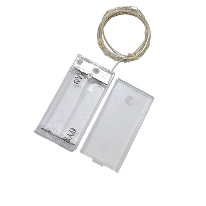Wukusy waterproof LED flexible wire lights for party, battery-operated with 2AA batteries not included, ideal for decoration.