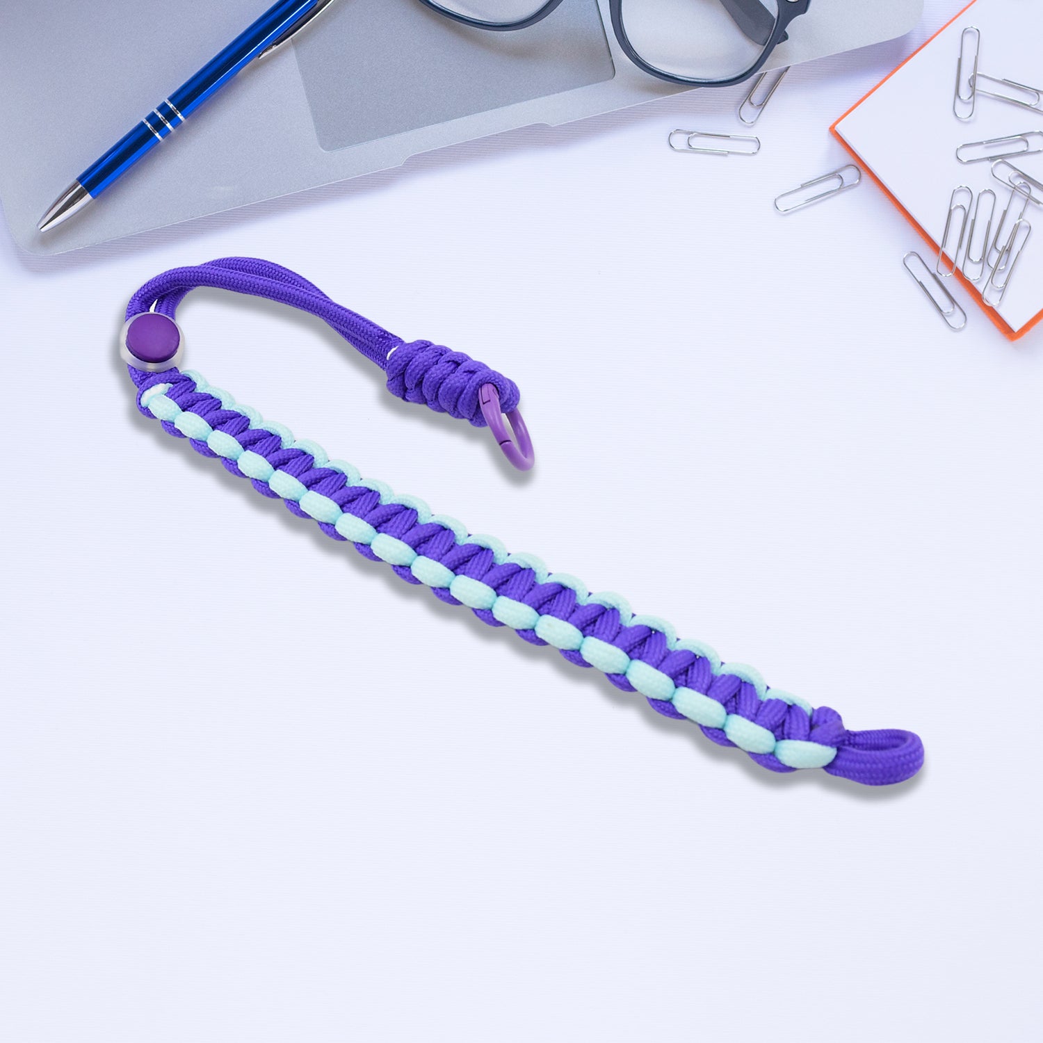 Wukusy multipurpose adjustable hand wrist strap lanyard with multicolor design, 15-inch length, suitable for phones and electronics.