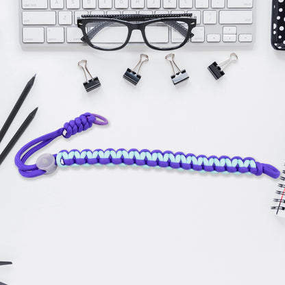 Wukusy multipurpose adjustable wrist strap lanyard with multicolor cellphone strap, 15-inch length, for secure electronic device handling.