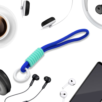 Wukusy multipurpose adjustable hand wrist strap lanyard with colorful cellphone strap, 6-inch length for secure phone handling.
