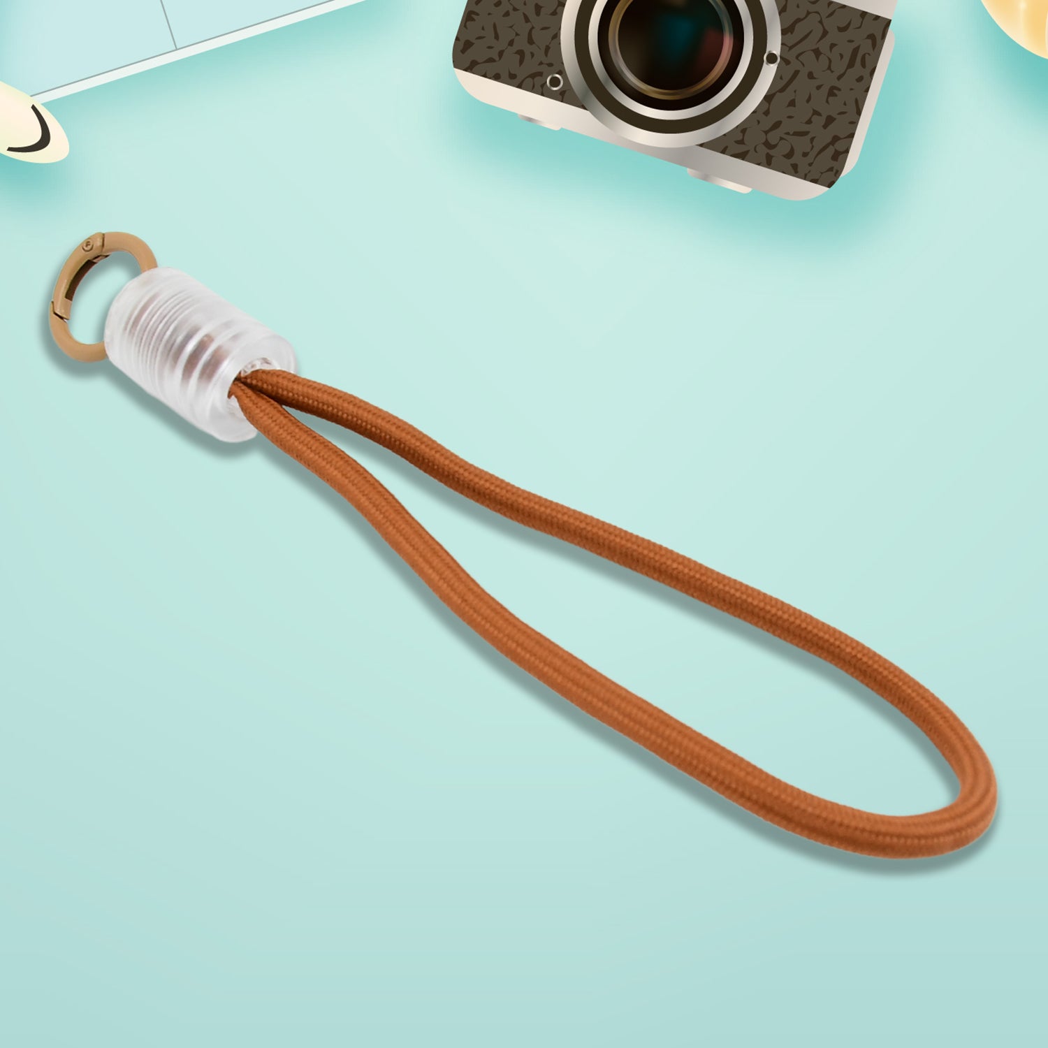 Multicolor Wukusy multipurpose hand wrist strap lanyard with cellphone phone strap, 7.5 inches, for electronics and secure handling.