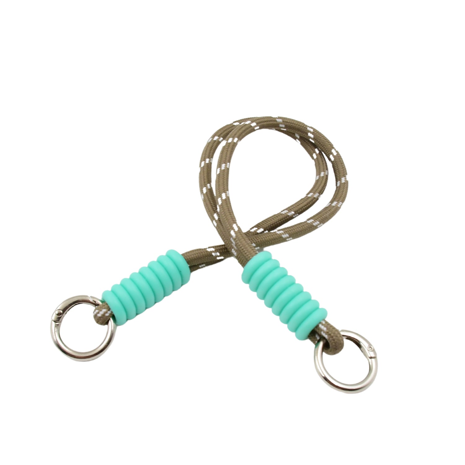 Wukusy multicolor two-sided adjustable wrist strap lanyard for phones and electronics, 14.5 inches long, versatile and lightweight.