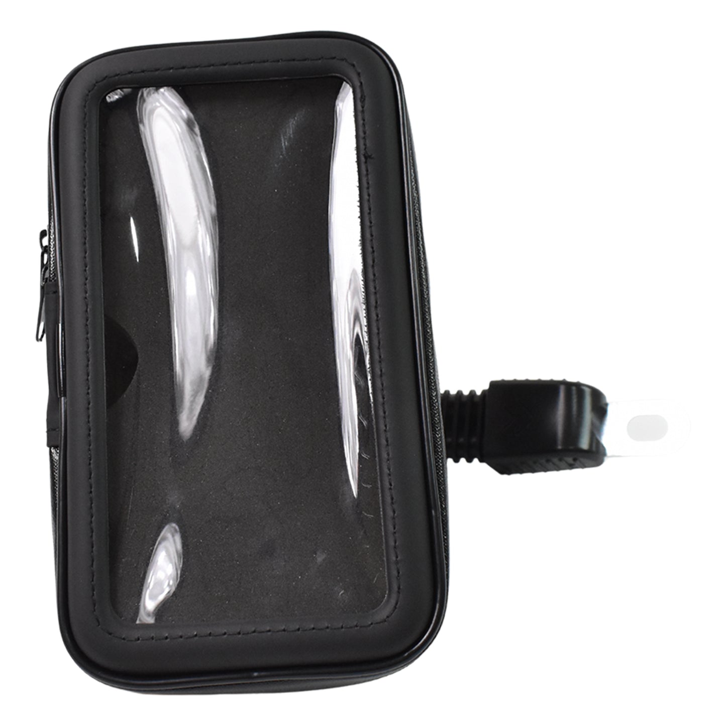 Wukusy weather-resistant bike phone holder case mounted on a bicycle handlebar, designed for secure smartphone protection during rides.
