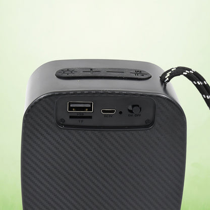 Wukusy portable mini wireless Bluetooth speaker in multicolor, compact electronic device for music playback.