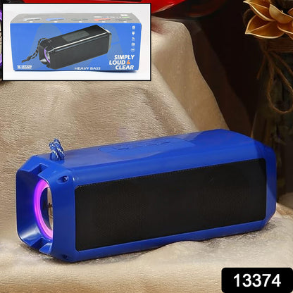 Wukusy portable wireless Bluetooth speaker with rechargeable battery, compact electronic device for music playback.
