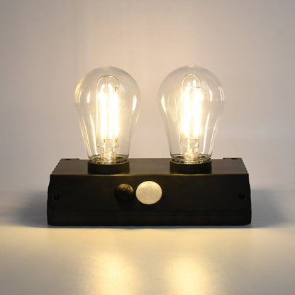 Wukusy Solar Double LED Bulb Lamp YT-819, 2W, indoor or outdoor lighting, energy-efficient LED light bulb.