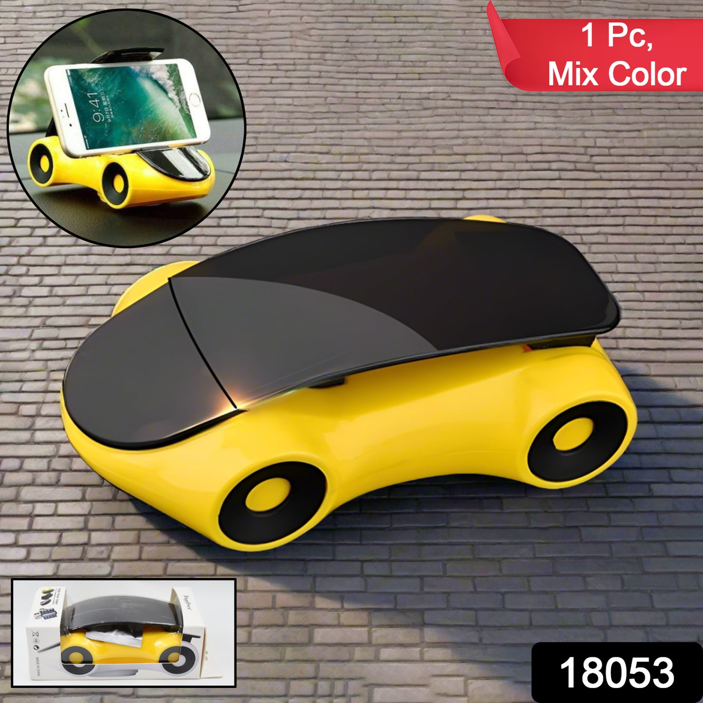 Wukusy sports car-shaped mobile car stand holder for electronics, designed to securely hold smartphones while driving.