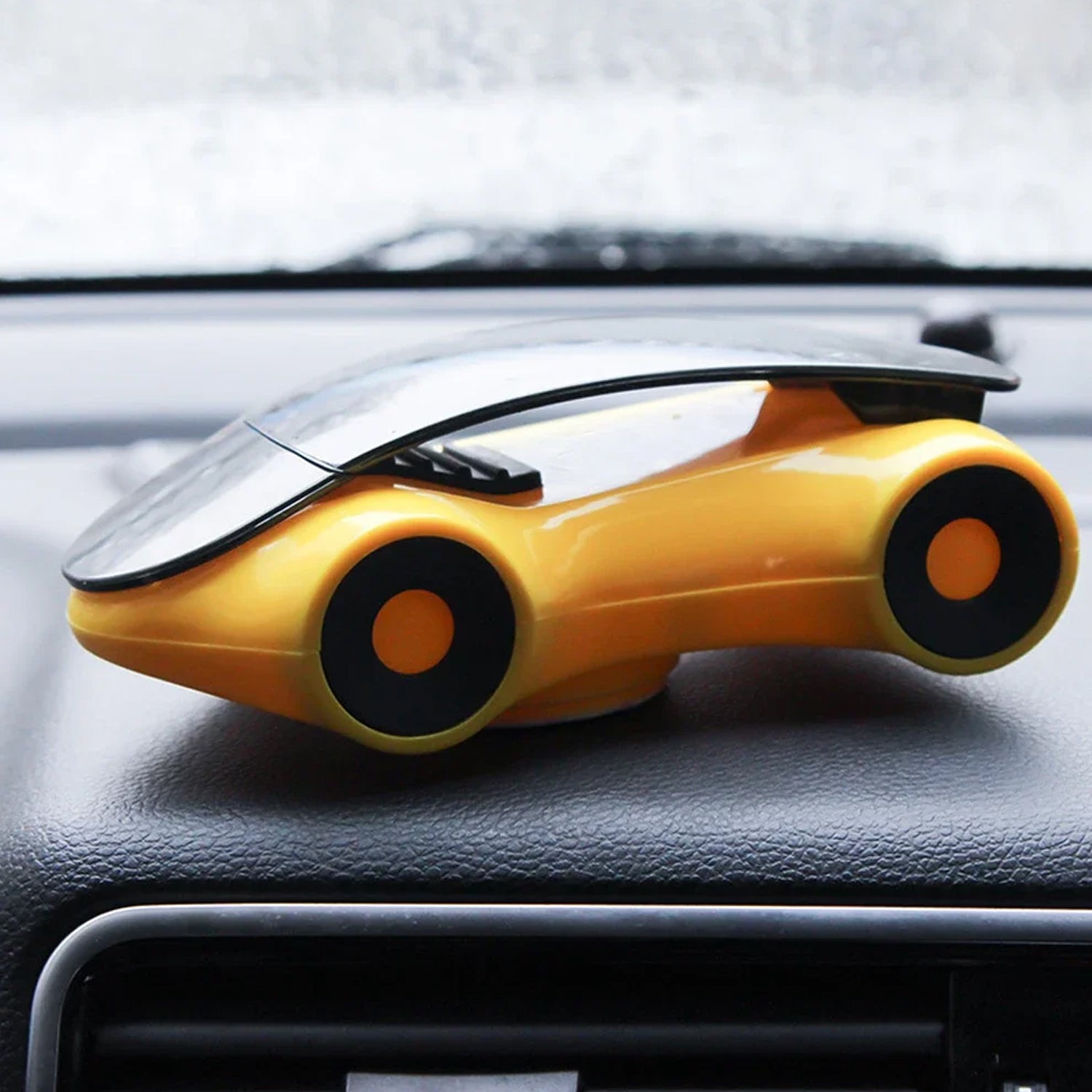 Wukusy sports car shape mobile car stand holder for electronics, featuring a sleek sports car design on a sturdy stand.