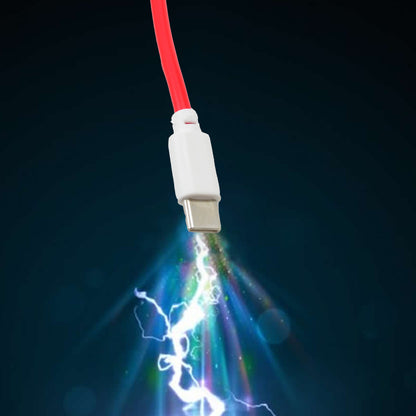 Wukusy Type C data cable for fast charging, 1000mm length, 65W power, suitable for electronics devices.