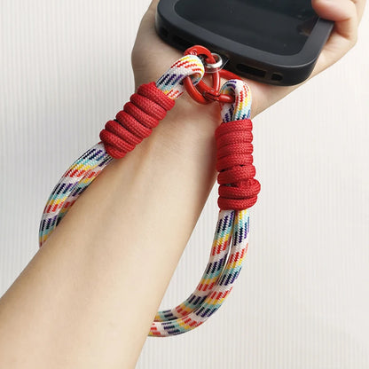 Multicolor Wukusy universal phone lanyard for all smartphones, 52-inch cross-body design, ideal for hands-free carrying.