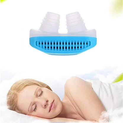 Wukusy 2-in-1 anti-snoring and air purifier nose clip for comfortable sleep, designed to reduce snoring and improve breathing.