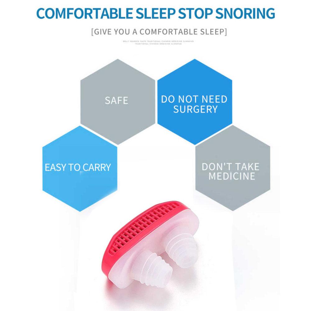 Wukusy 2-in-1 anti-snoring nose clip and air purifier for comfortable sleep, designed to reduce snoring and improve breathing.