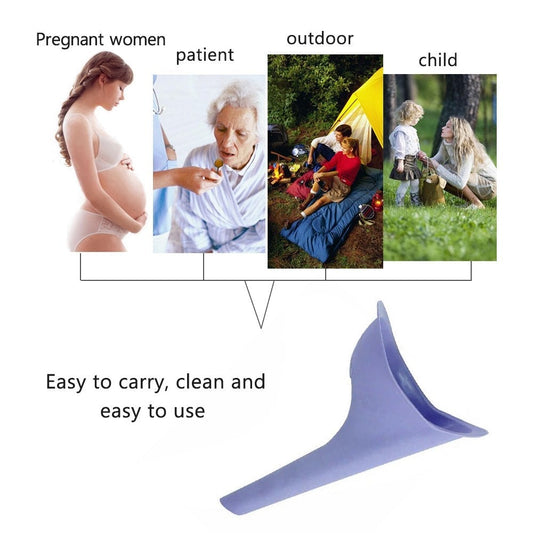 Wukusy portable stand pee device for women, used during emergencies and outdoor situations, designed for convenient urination.