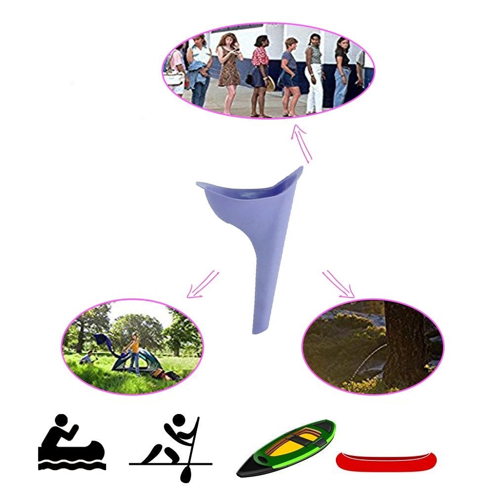 Wukusy portable stand pee device for women, compact face and body care tool designed for emergency use and outdoor peeing.