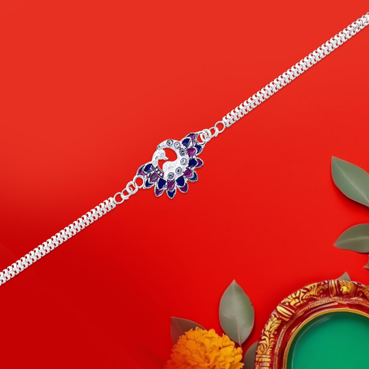 Wukusy Raksha Bandhan fashion accessory featuring a traditional tying love and protection thread for the festival celebration.