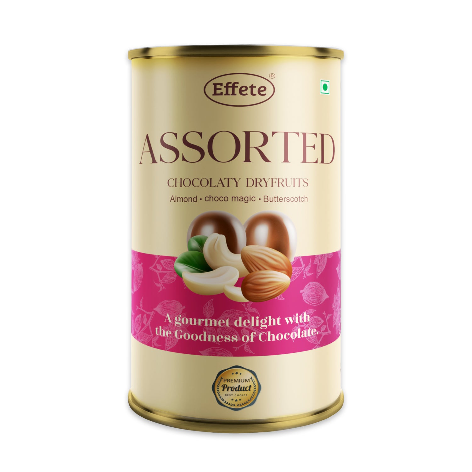 Assorted Effete chocolates by Wukusy in a 96g package, featuring a variety of colorful chocolate pieces and textures.