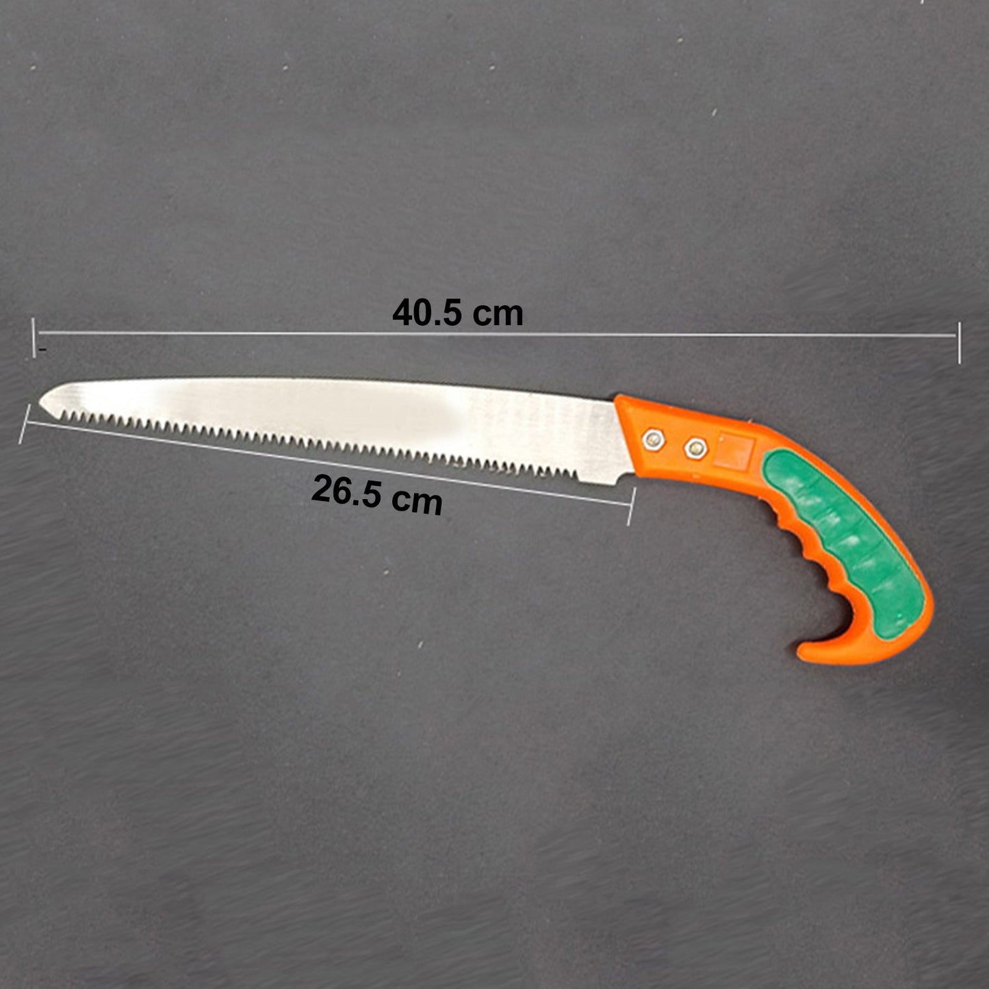 Wukusy garden pruning saw with 270mm high carbon steel blade and cutter for tree trimming and pruning tasks.