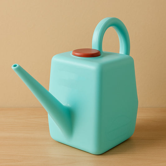Wukusy 2 Litre heavy-duty plastic gardening watering can with long spout and ergonomic handle for watering plants.