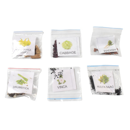 Wukusy garden vegetable and flower seed combo with 20 varieties in one packet, ideal for diverse gardening projects.