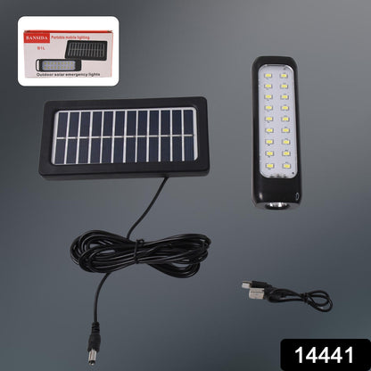 Wukusy garden hanging solar light with 3 modes, small 18 LED and 1 large LED for outdoor and indoor use.
