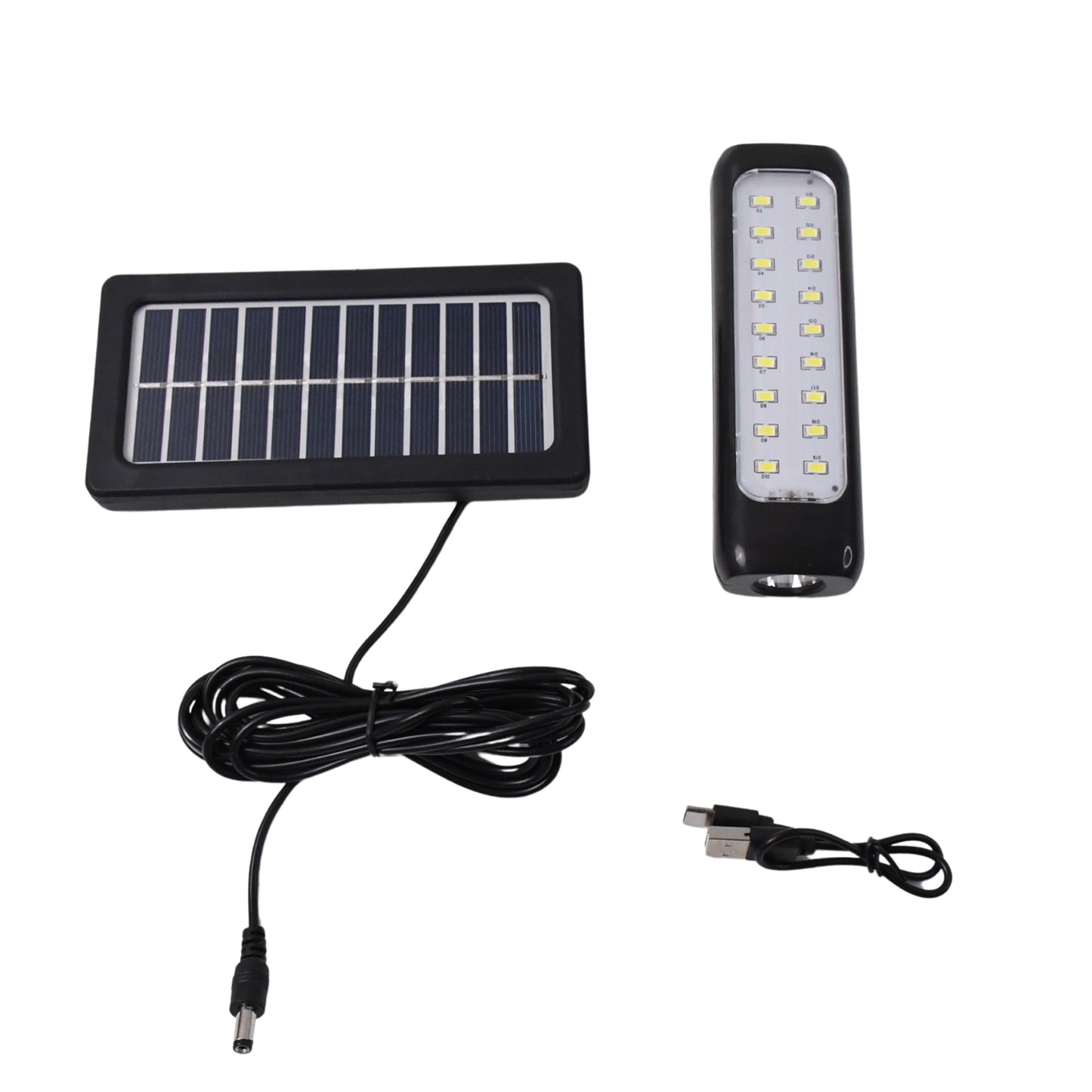 Wukusy garden hanging solar light with 3 modes, small size, 18 LED lights, and 1 large LED for outdoor and indoor use