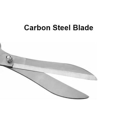 Wukusy garden hedge shears with wooden handle, designed for trimming bushes and shrubs, showcasing the sharp blades and ergonomic grip.