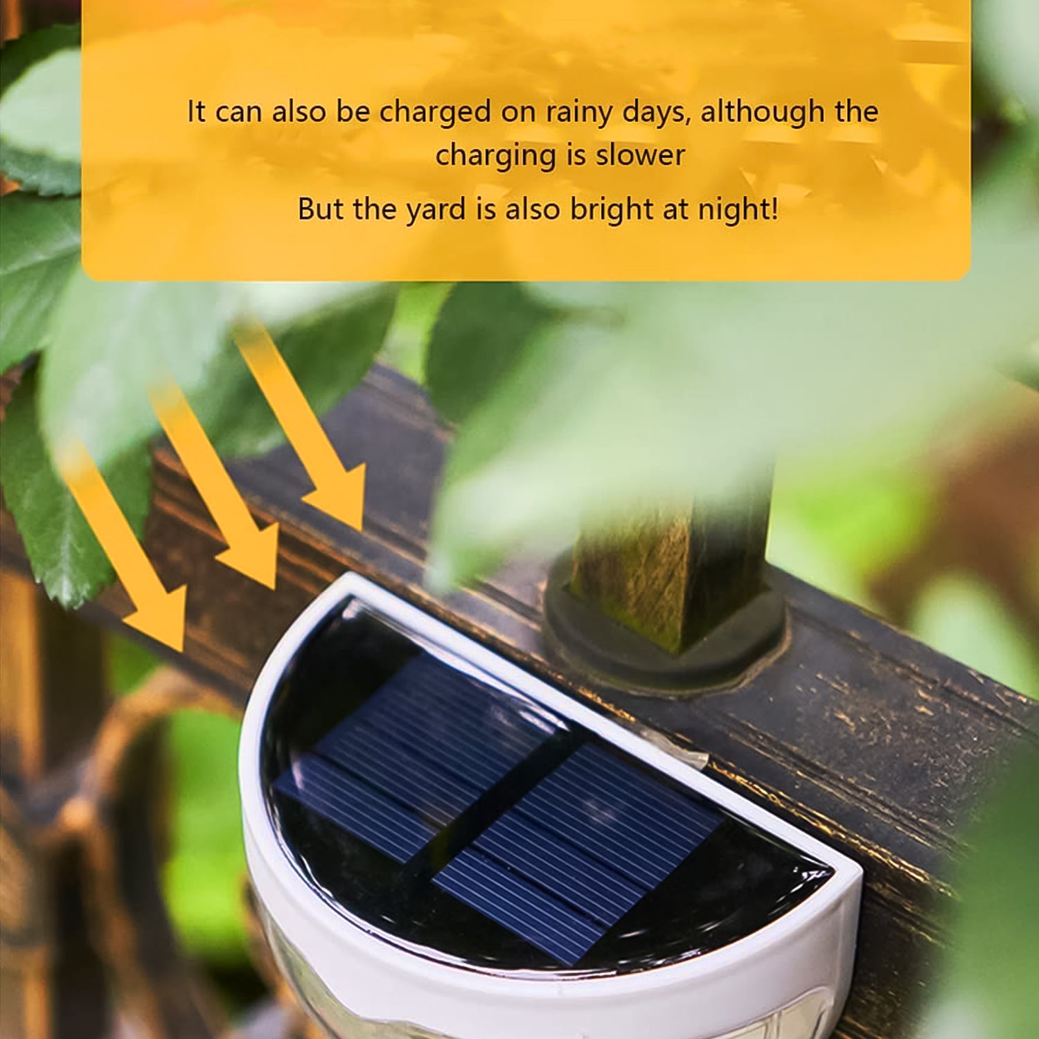 Wukusy garden solar-powered wall mount fence lights with honeycomb shade design, 2-pack, ideal for outdoor garden lighting.