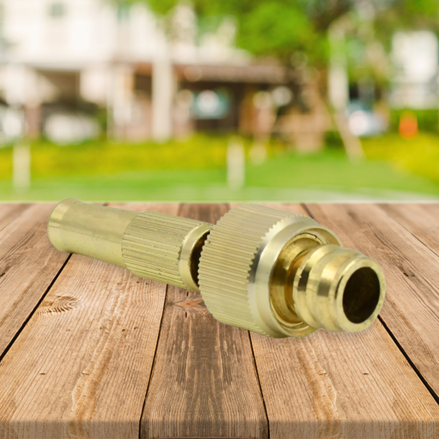 Wukusy garden water spray nozzle with adjustable brass tip, high-pressure water spray gun for car wash and gardening watering tools