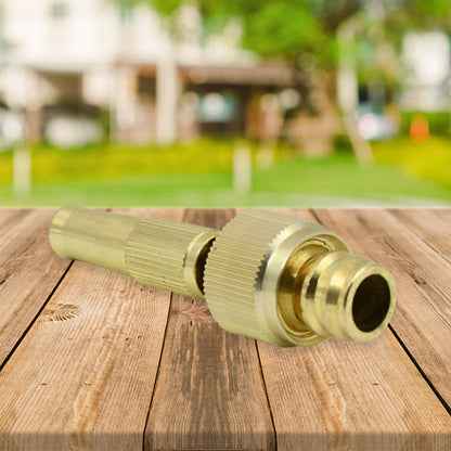 Wukusy garden water spray nozzle with adjustable brass tip, high-pressure water spray gun for car wash and gardening watering tools