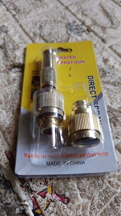 Wukusy garden water spray nozzle with adjustable brass nozzle for high-pressure water, ideal for watering and car wash tasks.