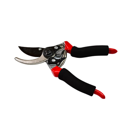 Wukusy 21cm red garden shears with sharp blades, pruning scissors for trimming plants and pruning in the garden.