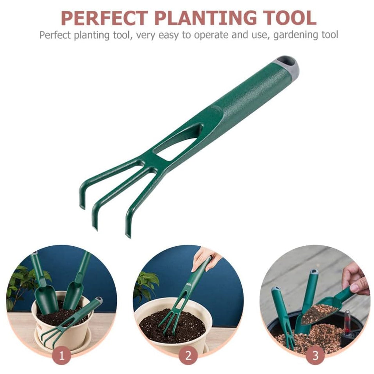 Wukusy garden hand trowel for digging and planting, heavy-duty mini gardening tool with ergonomic handle for potting and planting tasks.