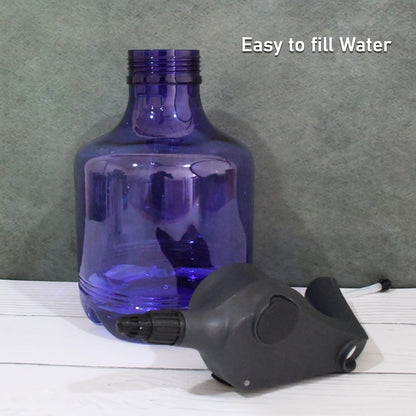 Wukusy 3L electric garden spray bottle with rechargeable battery, automatic watering can for fertilizing and plant care.
