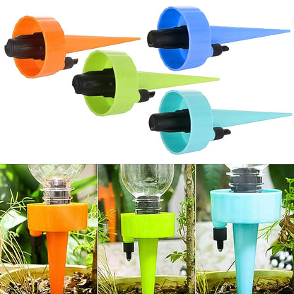 Wukusy garden auto plant watering devices set of 4, automatic irrigation tools for garden plant watering system.