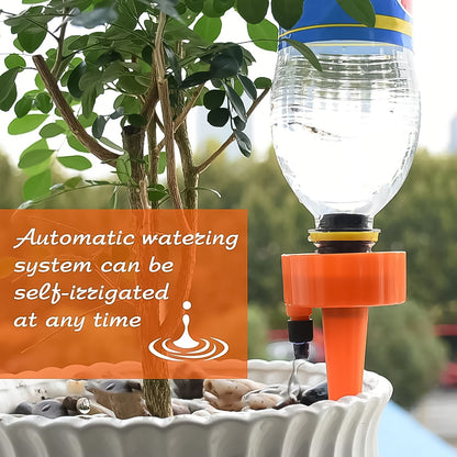 Wukusy garden auto plant watering devices set of 4, automatic irrigation tools for efficient garden watering.