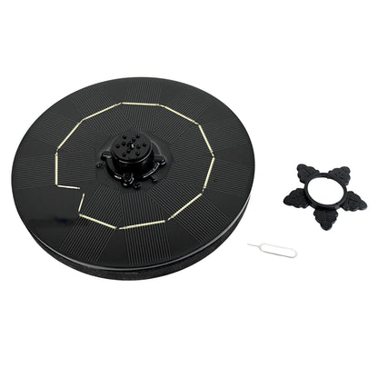 Wukusy Fast Fountain garden water feature with solar-powered design, five spray modes, suitable for bird baths, pools, and ponds.