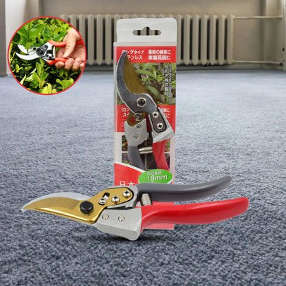 Wukusy garden shears pruners scissors with 18mm cutting capacity, ideal for pruning and gardening tasks.