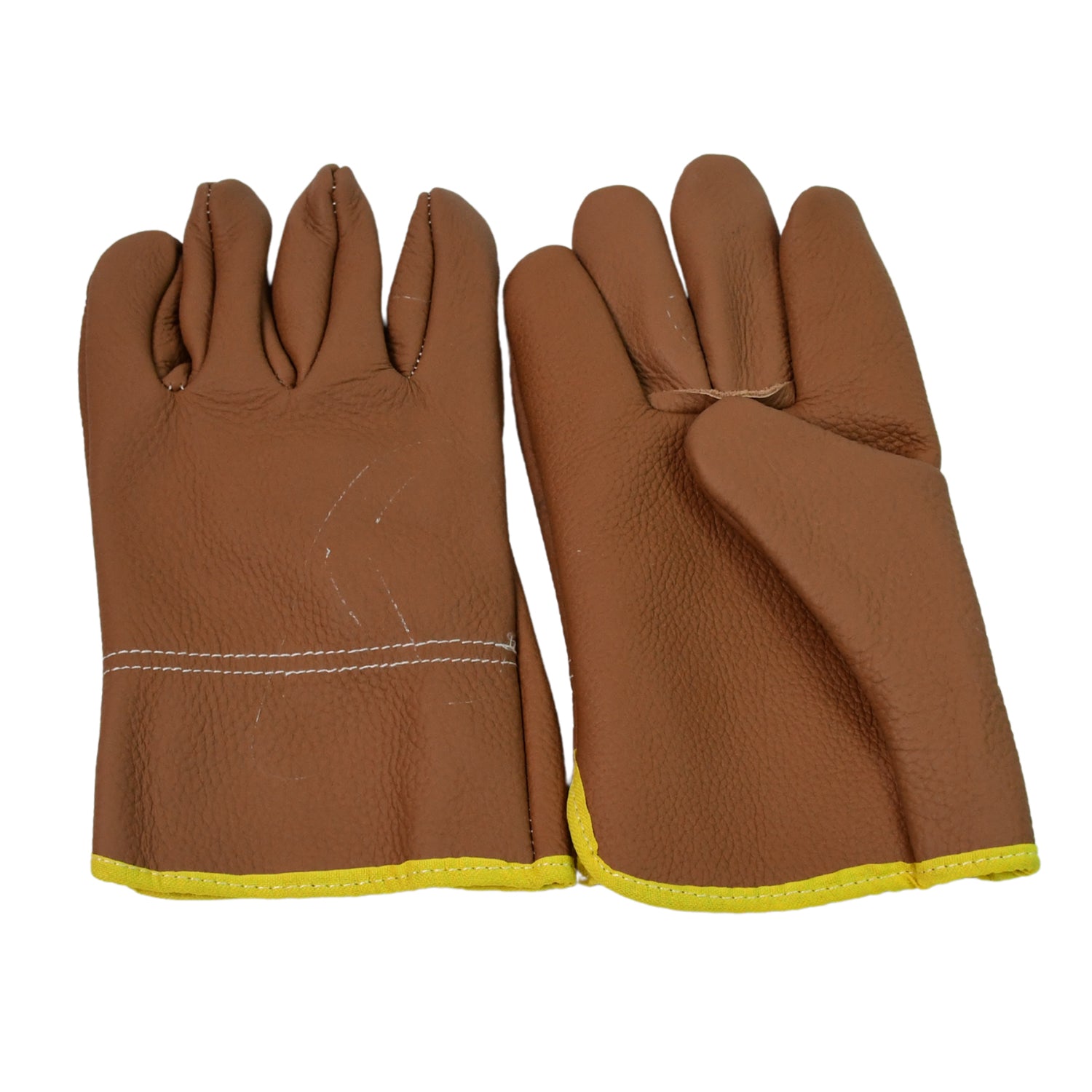 Wukusy leather gardening gloves for men and women, heavy-duty garden gloves, pair, durable and protective for gardening tasks.