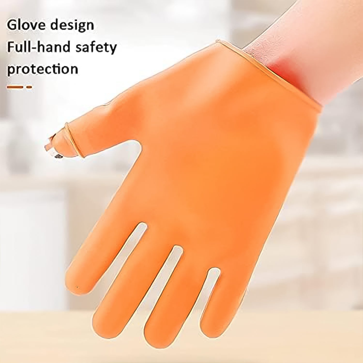 Wukusy garden silicone thumb knife and finger protector gloves for vegetable cutting and harvesting.