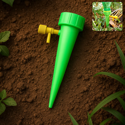 Wukusy garden green plant watering spike, self-watering spike for outdoor or indoor plants, single garden watering tool.