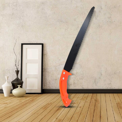 Wukusy garden hand pruning saw for tree branches, featuring sharp teeth and ergonomic handle for precise cutting.
