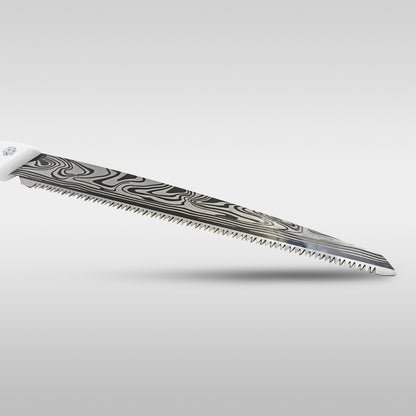 Wukusy garden hand pruning saw with cover for cutting tree branches, compact and easy to handle for garden pruning tasks.