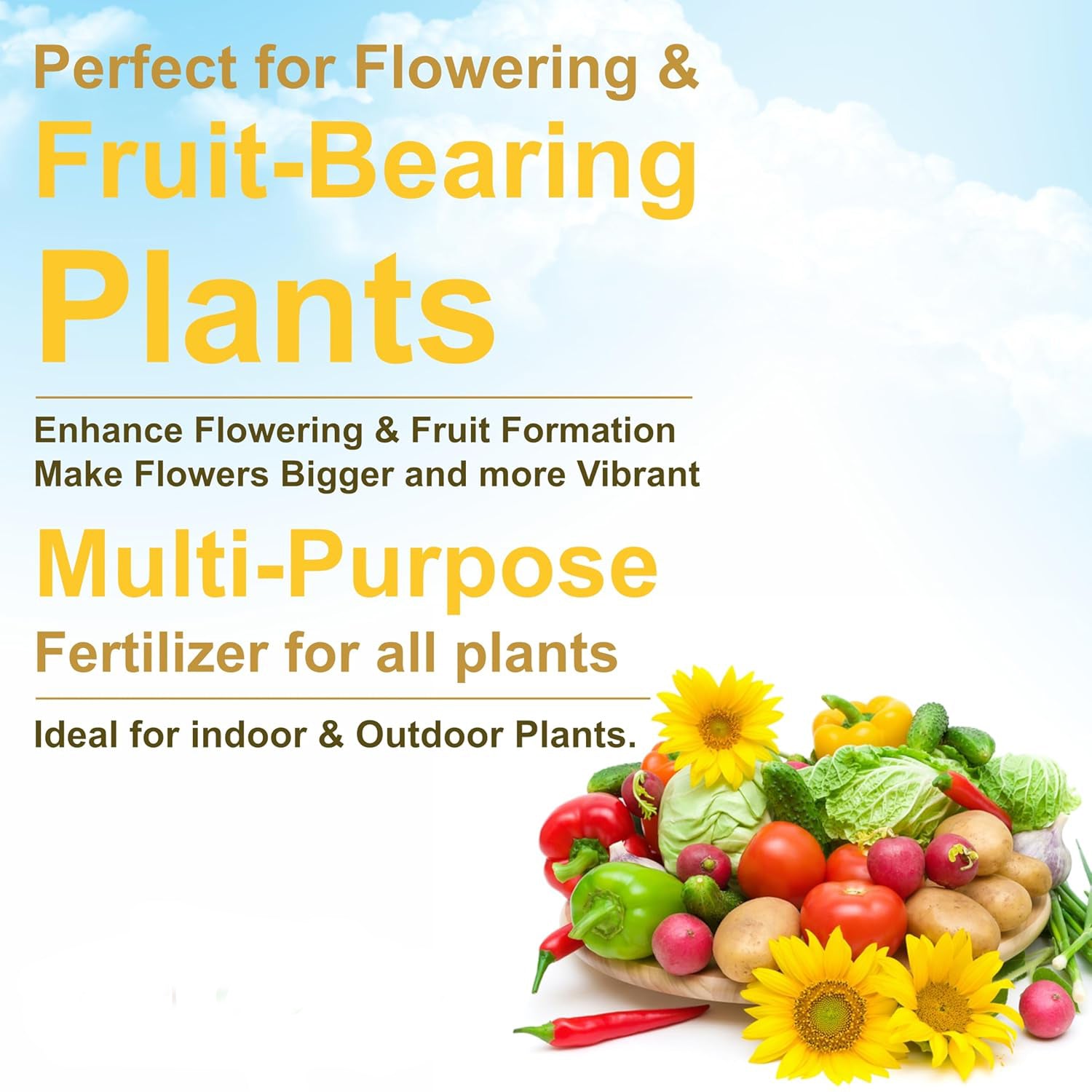 Wukusy Mustard Cake Fertilizer for Plants, 900g, garden fertilizer with natural nutrient-rich mustard cake in a jar
