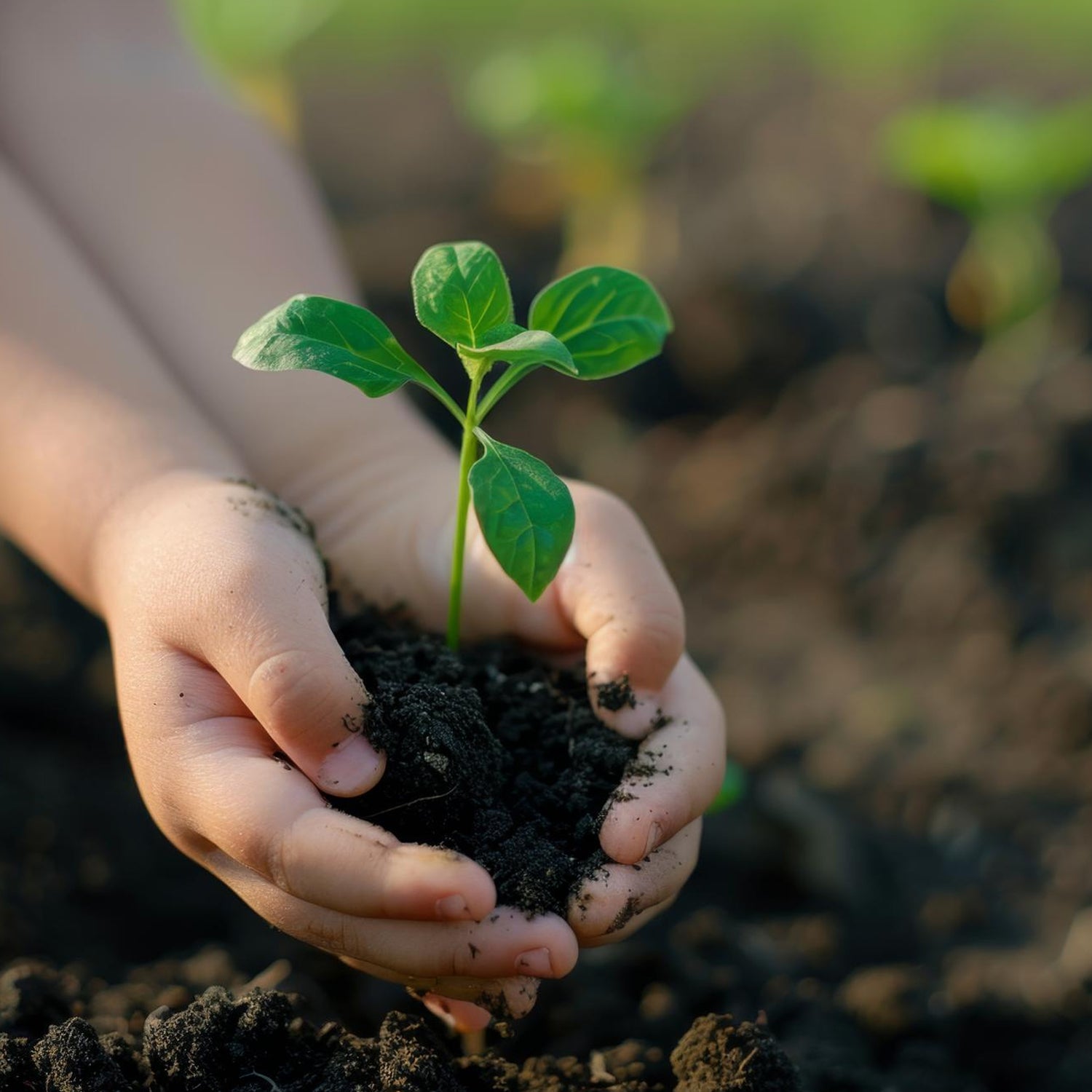 Organic Vermicompost Black Soil by Wukusy for garden plants, showing rich, dark compost ideal for healthy plant growth.