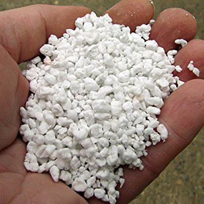 Wukusy Paradise Perlite for hydroponics and terrace gardening soil conditioner, 250g, showing white porous perlite granules in a container.