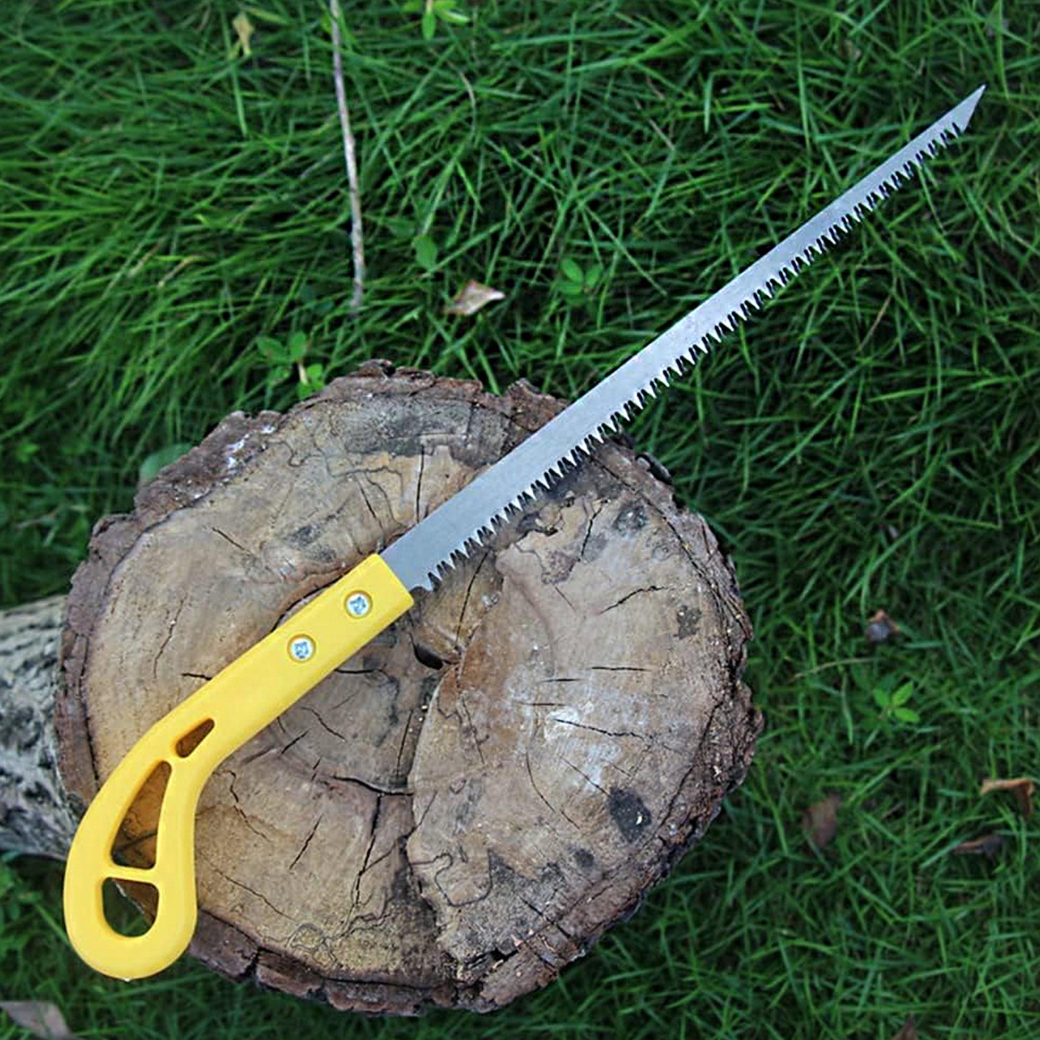 Wukusy portable hand saw, 34 cm garden saw with high strength blade, compact and lightweight for pruning and cutting tasks