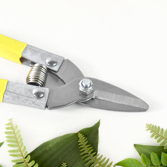 Wukusy Precision Micro Garden Snip pruning scissors for detailed plant trimming, small garden tool with sharp blades.