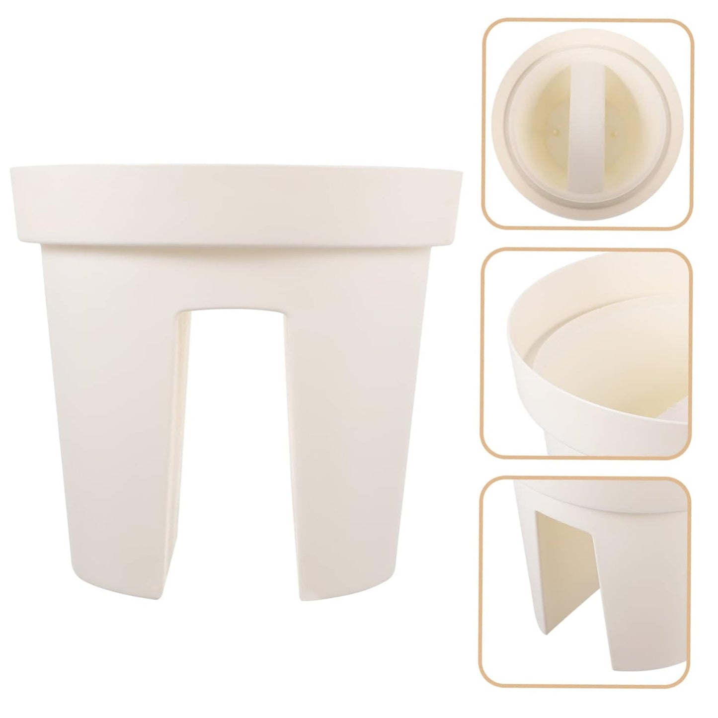 Wukusy garden riding pot with bling decor, creative flowerpot balcony holder, shown in a close-up image of the decorative garden planter.
