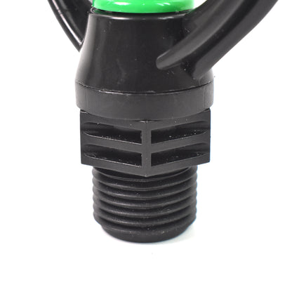 Wukusy garden rotating irrigation sprinkler with rain-shaped butterfly plastic spray nozzle for even watering.